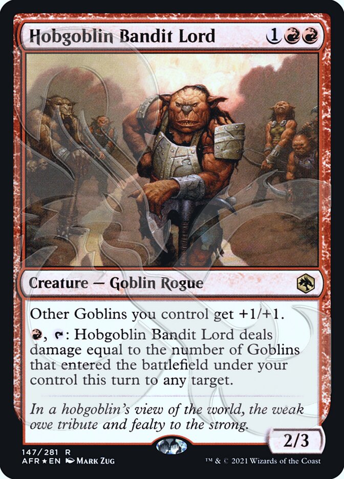 Hobgoblin Bandit Lord (Ampersand Promo) [Dungeons & Dragons: Adventures in the Forgotten Realms Promos] | Card Merchant Takapuna