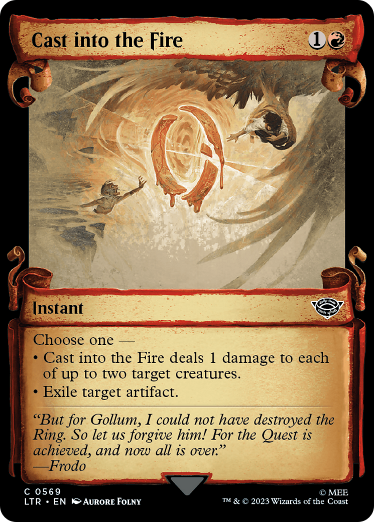 Cast into the Fire [The Lord of the Rings: Tales of Middle-Earth Showcase Scrolls] | Card Merchant Takapuna