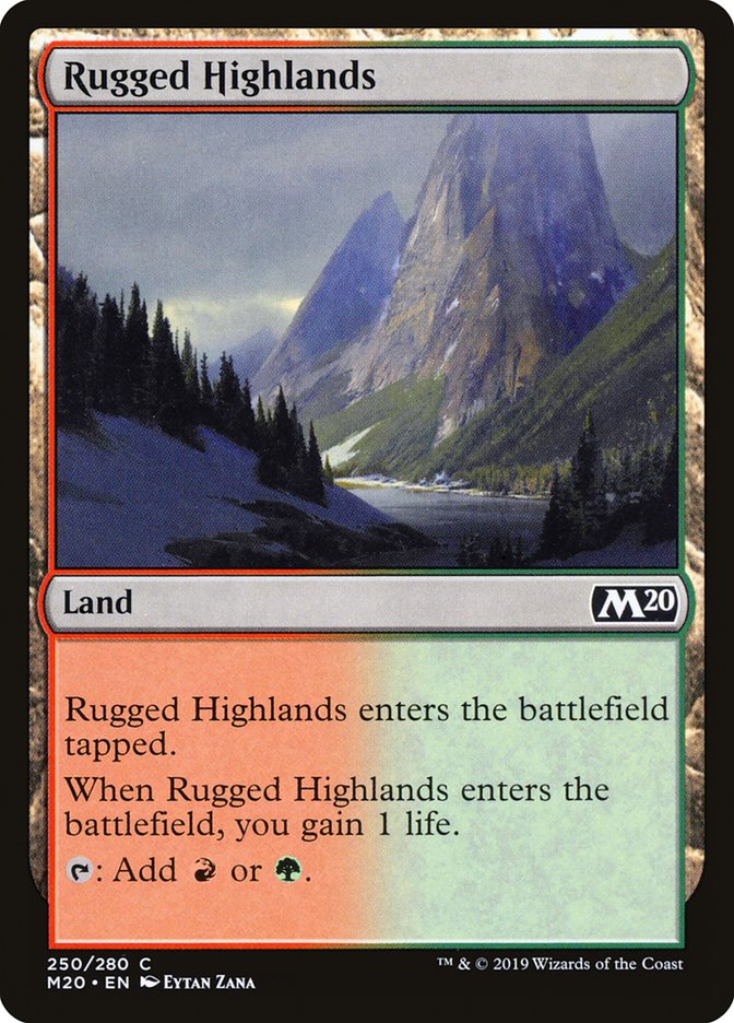 Rugged Highlands [Core Set 2020] | Card Merchant Takapuna