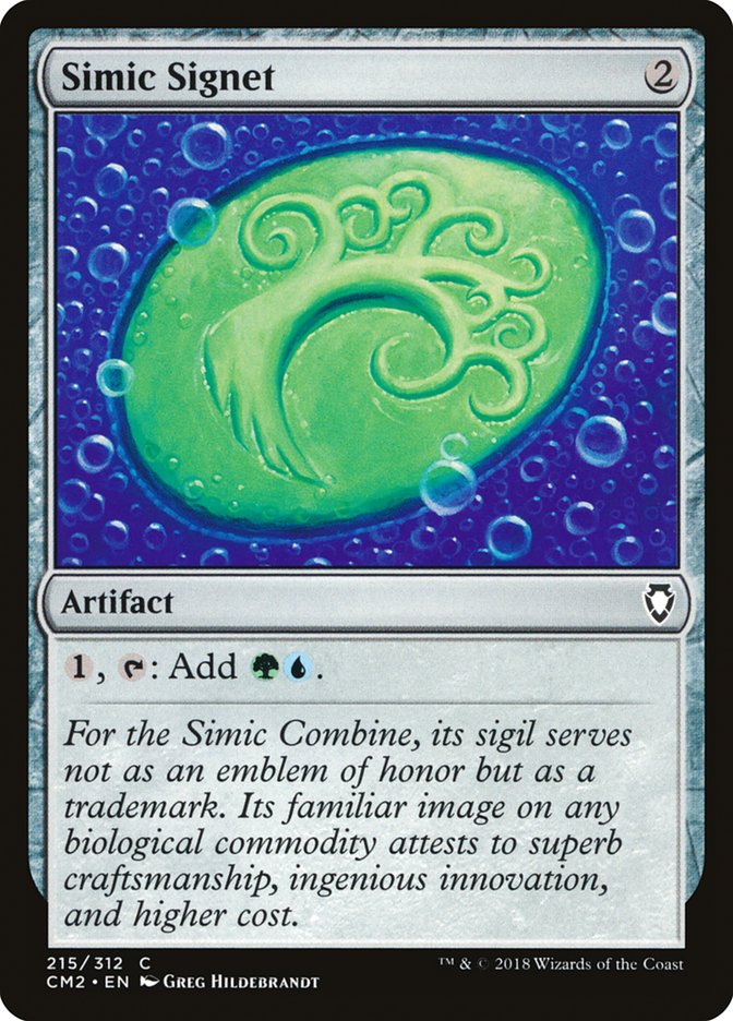 Simic Signet (215/312) [Commander Anthology Volume II] | Card Merchant Takapuna