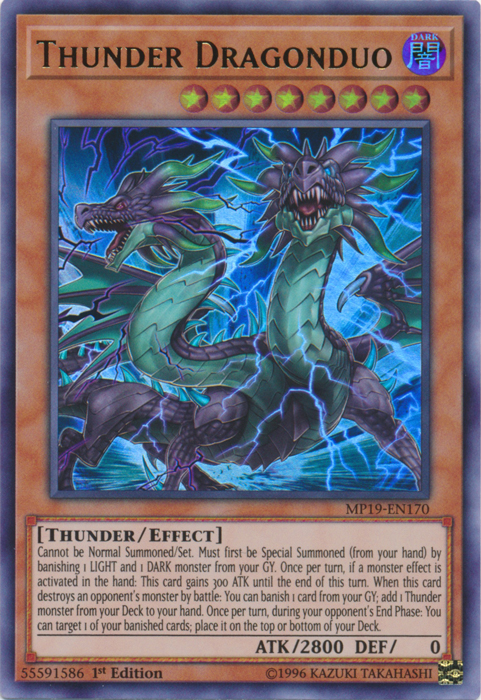 Thunder Dragonduo [MP19-EN170] Ultra Rare | Card Merchant Takapuna