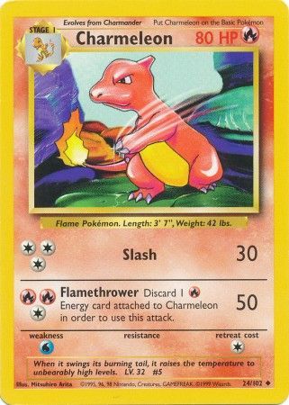 Charmeleon (24/102) [Base Set Unlimited] | Card Merchant Takapuna