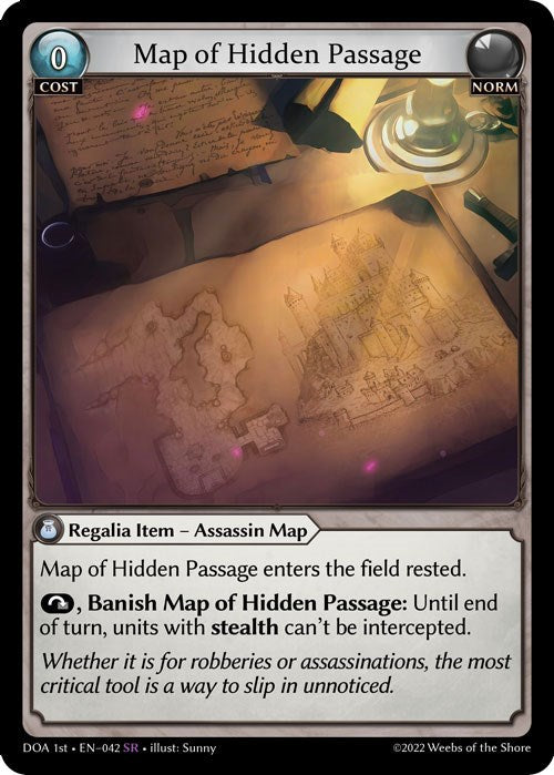 Map of Hidden Passage (042) [Dawn of Ashes: 1st Edition] | Card Merchant Takapuna