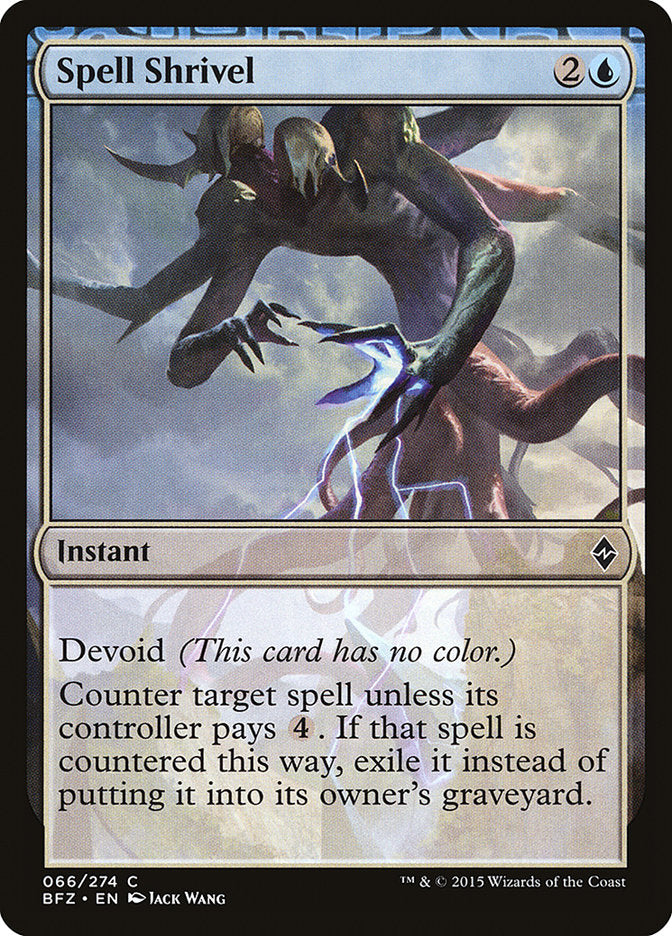 Spell Shrivel [Battle for Zendikar] | Card Merchant Takapuna