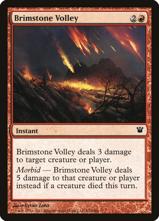 Brimstone Volley [Innistrad] | Card Merchant Takapuna