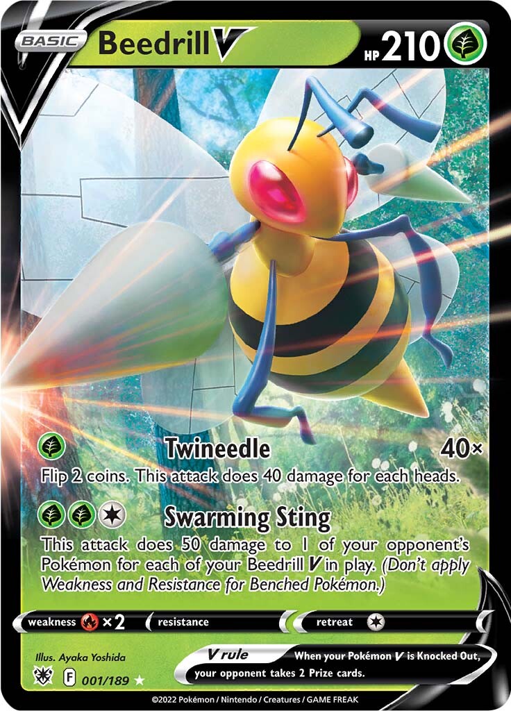 Beedrill V (001/189) [Sword & Shield: Astral Radiance] | Card Merchant Takapuna