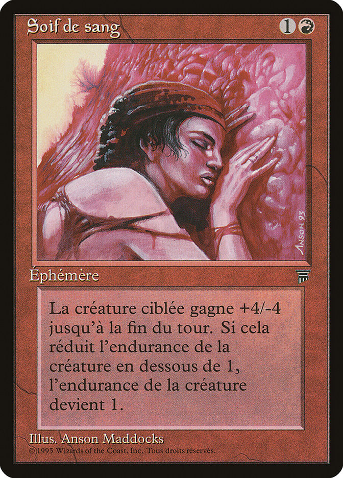 Blood Lust (French) - "Soif de sang" [Renaissance] | Card Merchant Takapuna