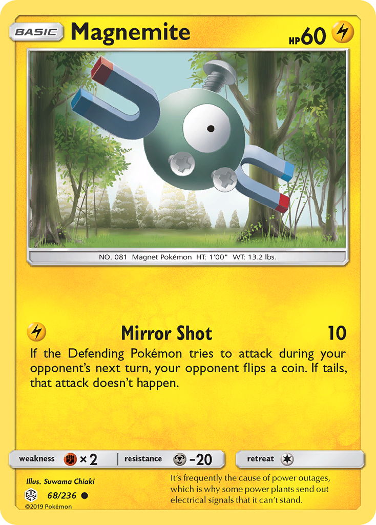 Magnemite (68/236) [Sun & Moon: Cosmic Eclipse] | Card Merchant Takapuna
