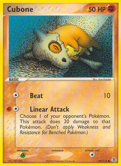 Cubone (60/112) [EX: FireRed & LeafGreen] | Card Merchant Takapuna