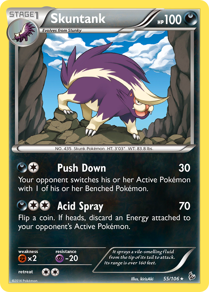 Skuntank (55/106) [XY: Flashfire] | Card Merchant Takapuna