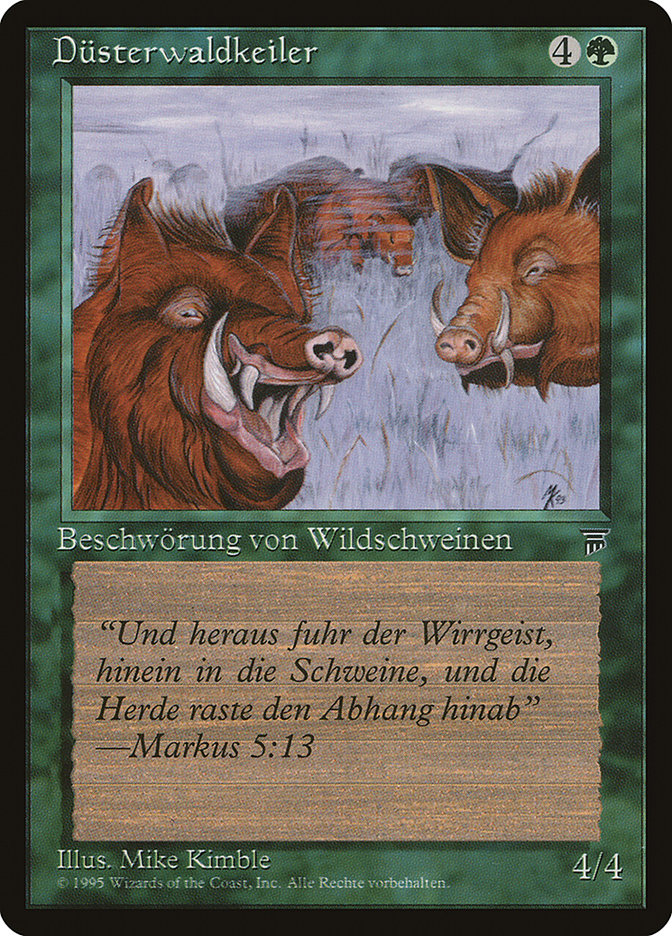 Durkwood Boars (German) - "Dusterwaldkeiler" [Renaissance] | Card Merchant Takapuna