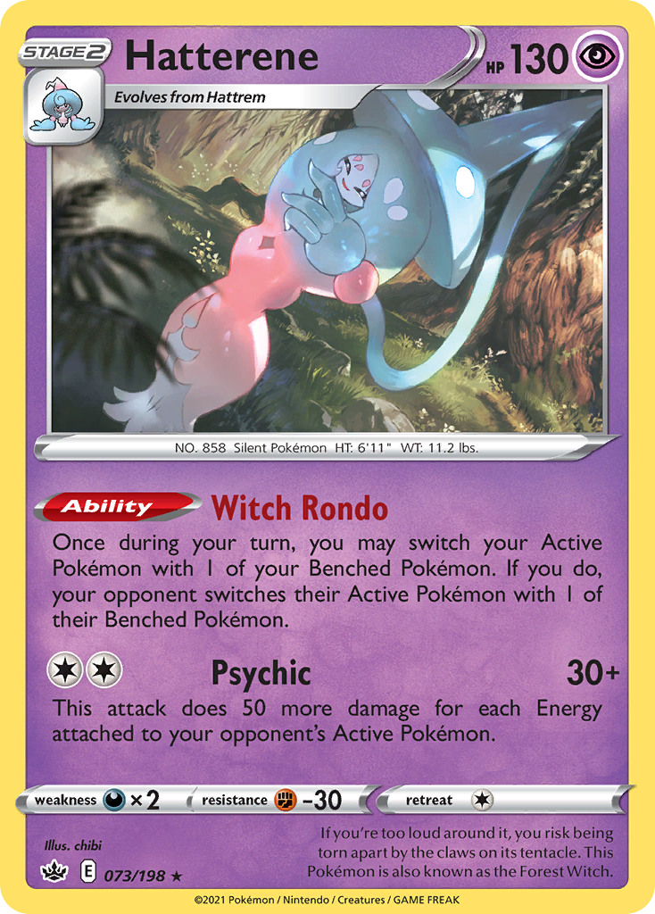 Hatterene (073/198) (Theme Deck Exclusive) [Sword & Shield: Chilling Reign] | Card Merchant Takapuna