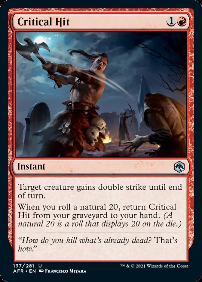 Critical Hit [Dungeons & Dragons: Adventures in the Forgotten Realms] | Card Merchant Takapuna