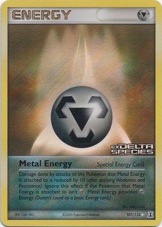 Metal Energy (107/113) (Stamped) [EX: Delta Species] | Card Merchant Takapuna
