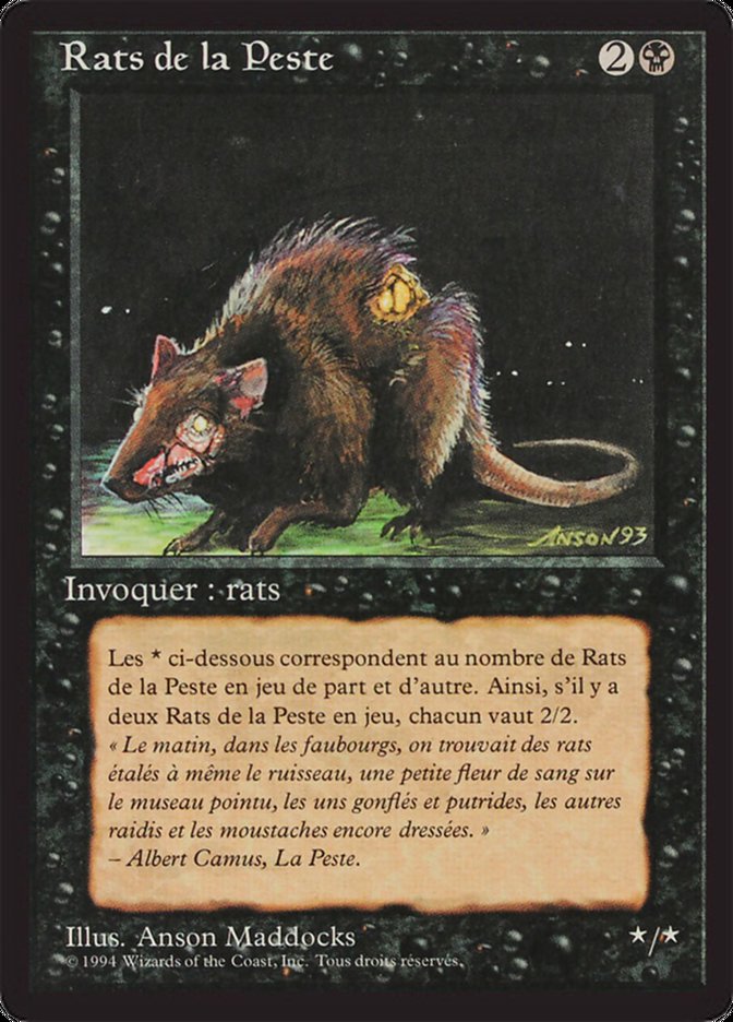 Plague Rats [Foreign Black Border] | Card Merchant Takapuna