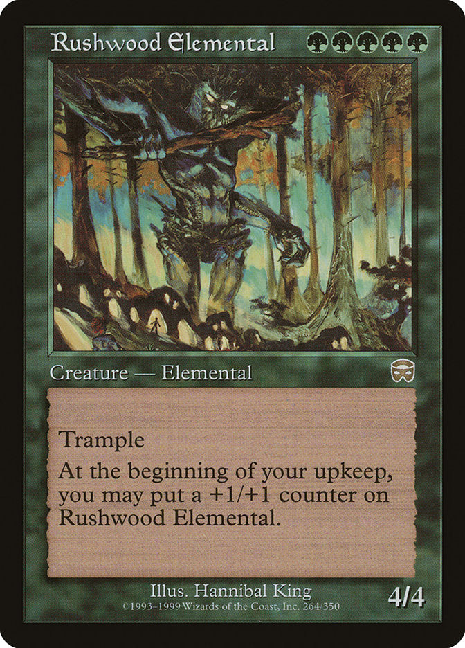Rushwood Elemental [Mercadian Masques] | Card Merchant Takapuna