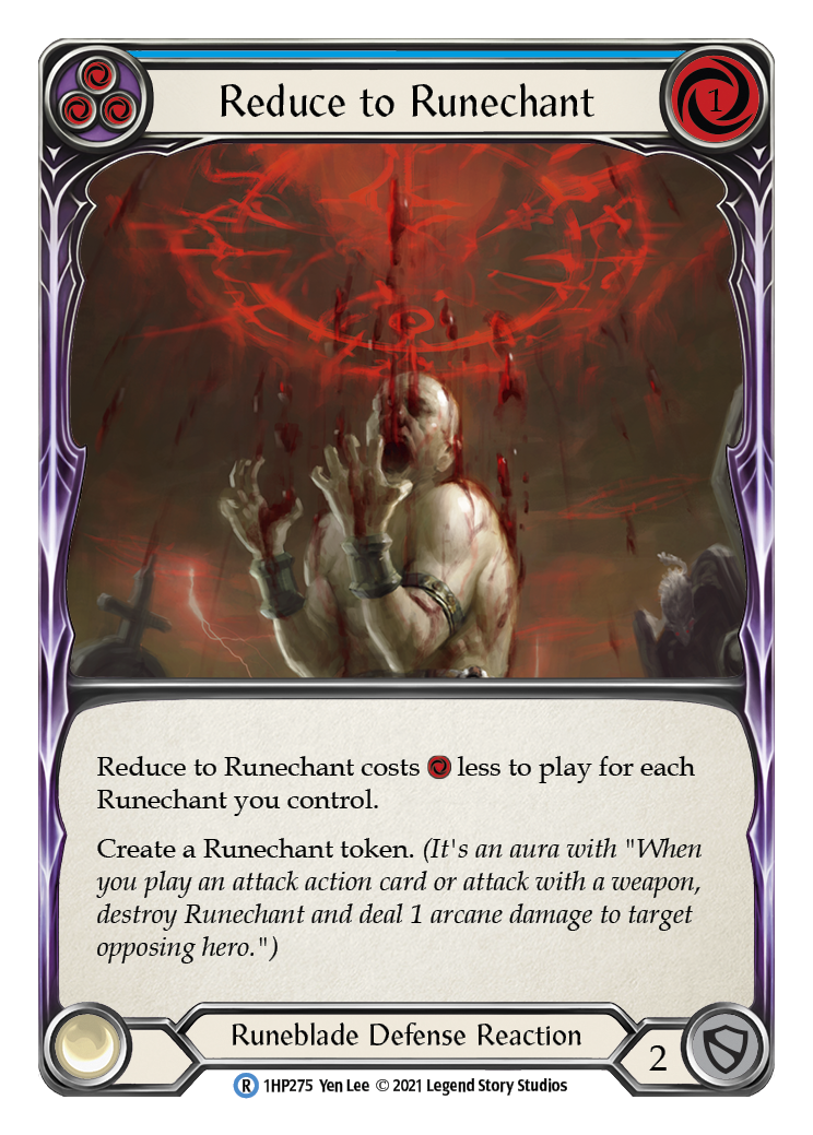 Reduce to Runechant (Blue) [1HP275] (History Pack 1) | Card Merchant Takapuna