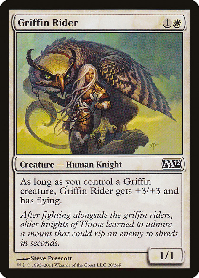 Griffin Rider [Magic 2012] | Card Merchant Takapuna