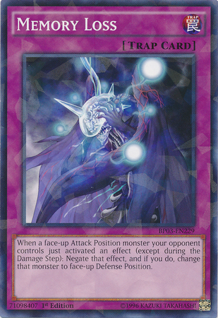 Memory Loss [BP03-EN229] Shatterfoil Rare – Card Merchant Takapuna
