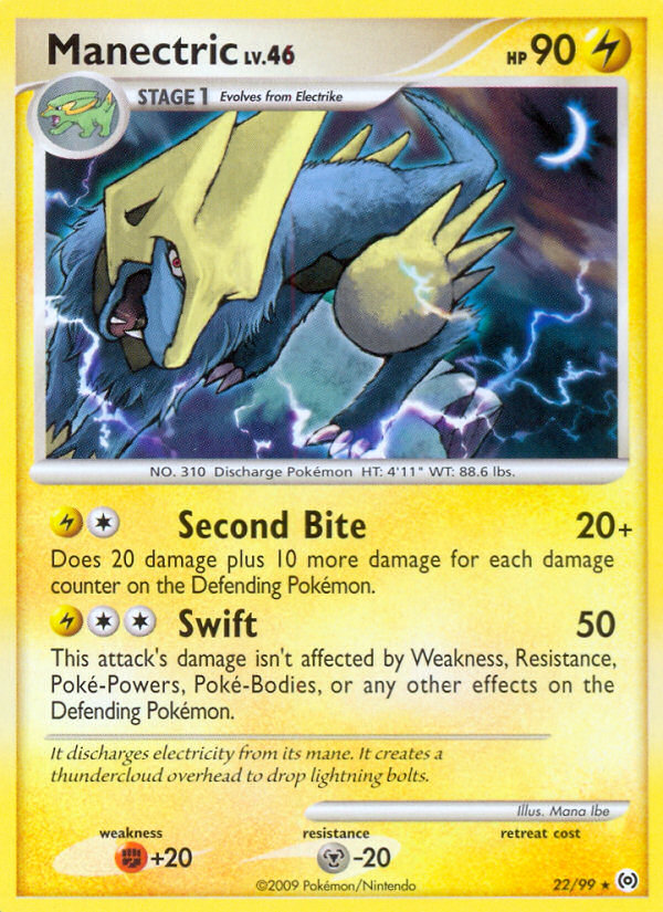Manectric (22/99) [Platinum: Arceus] | Card Merchant Takapuna