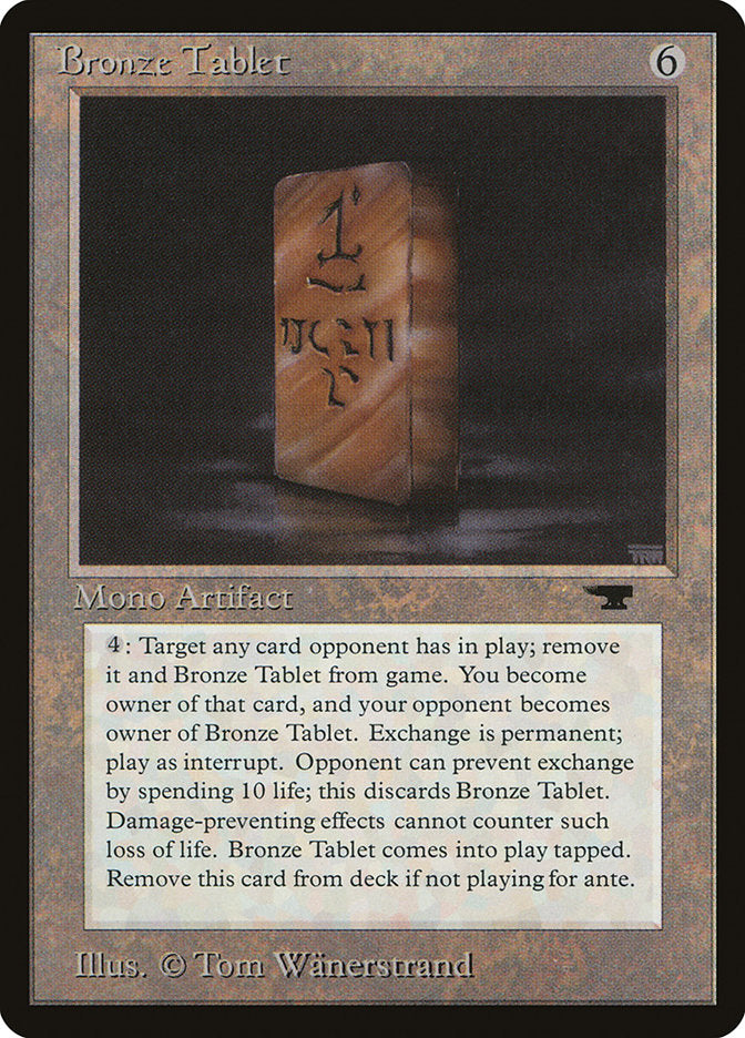 Bronze Tablet [Antiquities] | Card Merchant Takapuna