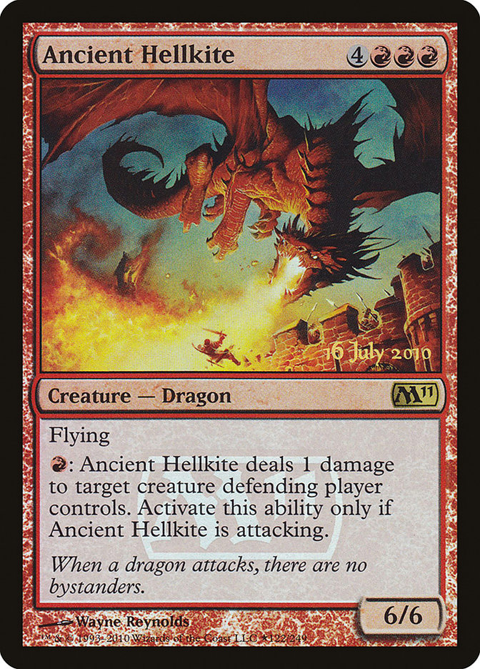 Ancient Hellkite [Magic 2011 Prerelease Promos] | Card Merchant Takapuna