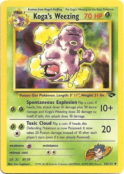 Koga's Weezing (50/132) [Gym Challenge Unlimited] | Card Merchant Takapuna