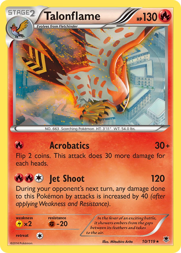 Talonflame (10/119) (Theme Deck Exclusive) [XY: Phantom Forces] | Card Merchant Takapuna