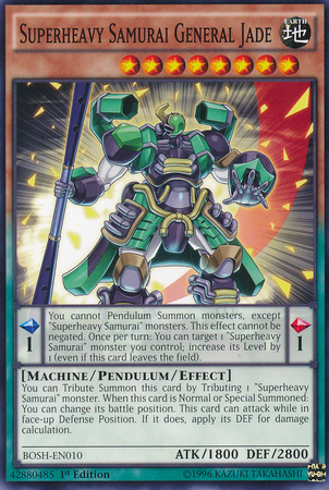 Superheavy Samurai General Jade [BOSH-EN010] Common | Card Merchant Takapuna