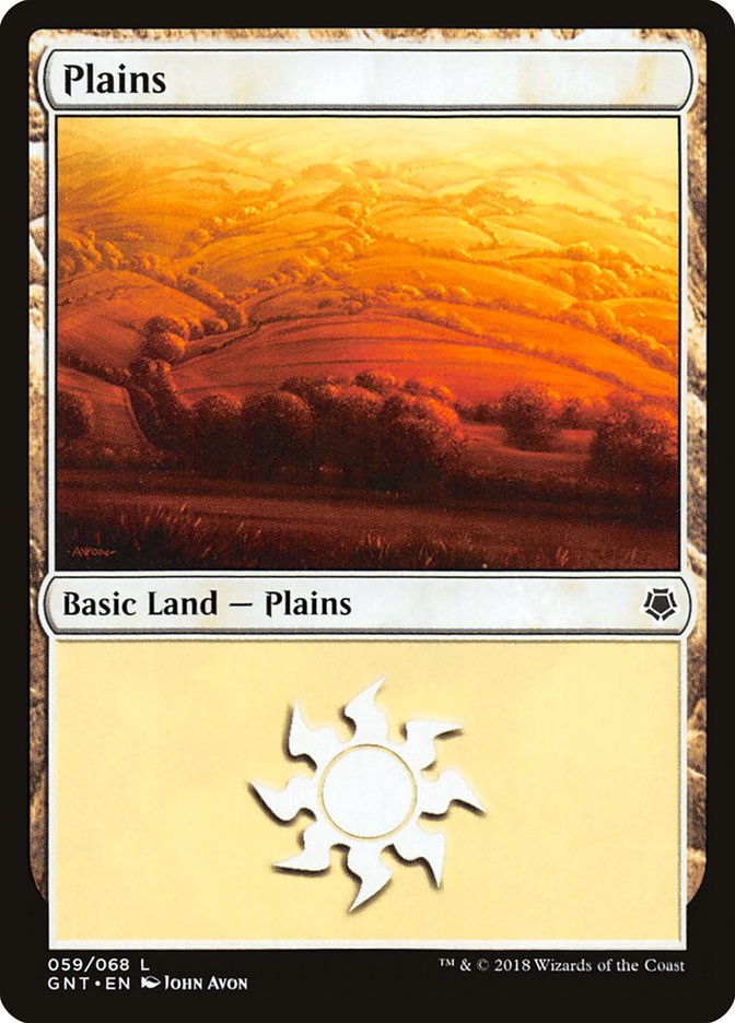 Plains (59) [Game Night 2018] | Card Merchant Takapuna