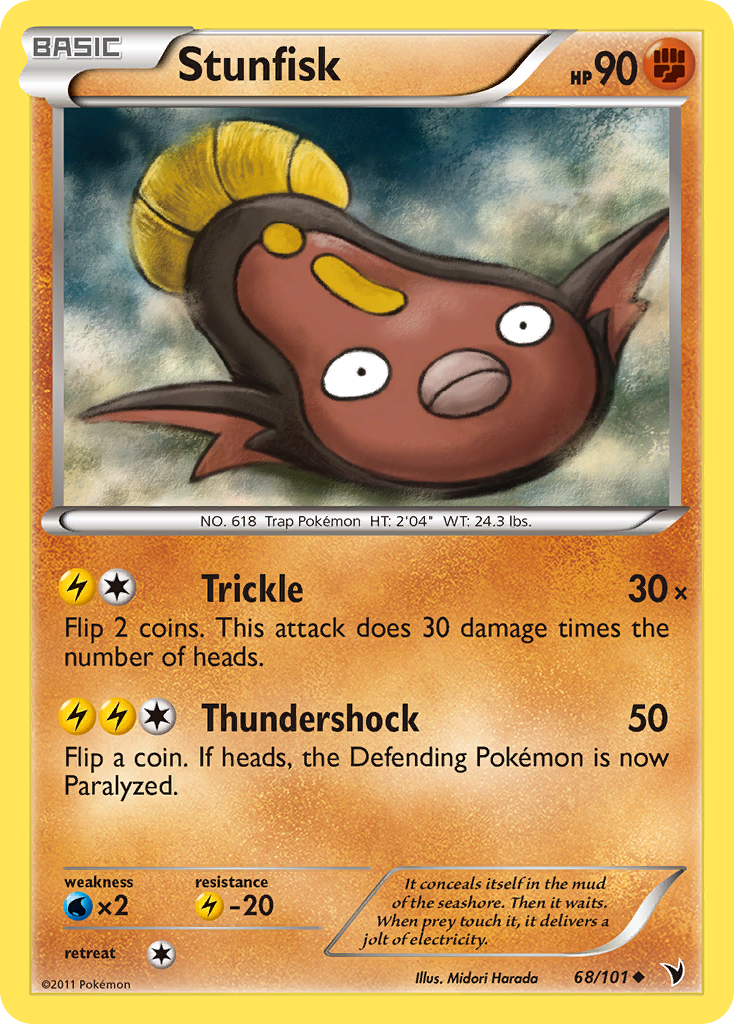 Stunfisk (68/101) [Black & White: Noble Victories] | Card Merchant Takapuna