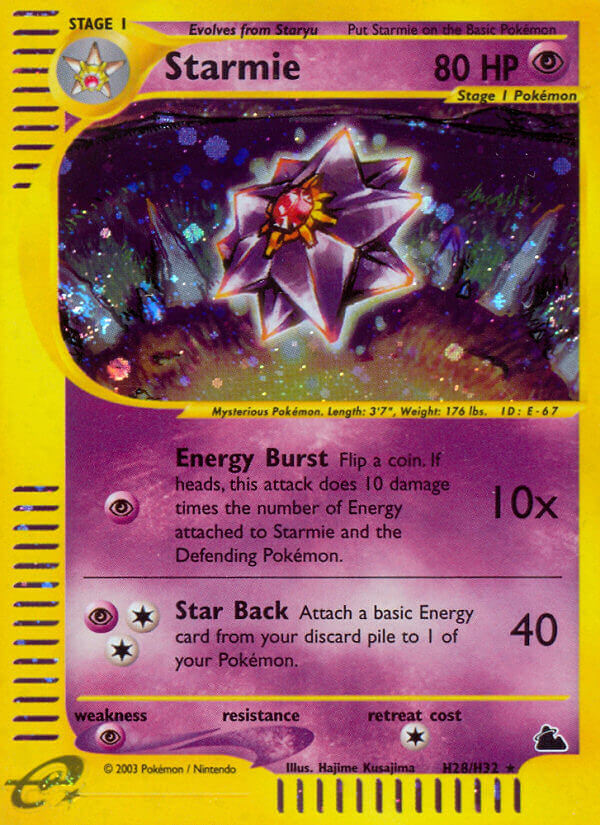 Starmie (H28/H32) [Skyridge] | Card Merchant Takapuna