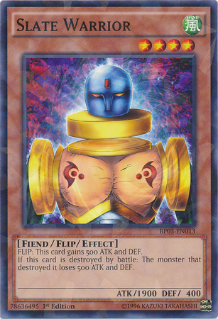 Slate Warrior [BP03-EN013] Shatterfoil Rare | Card Merchant Takapuna