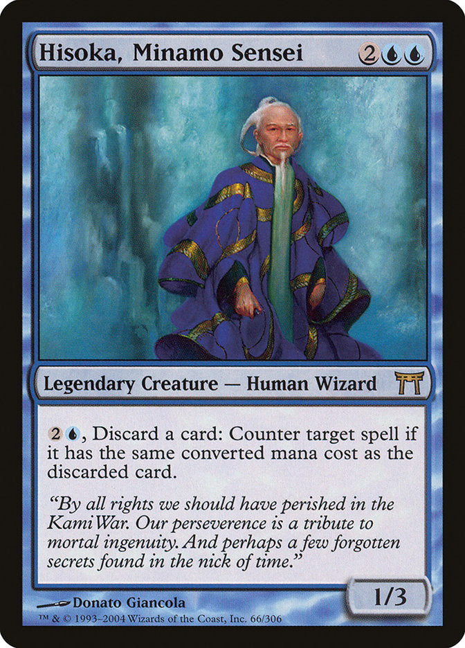 Hisoka, Minamo Sensei [Champions of Kamigawa] | Card Merchant Takapuna