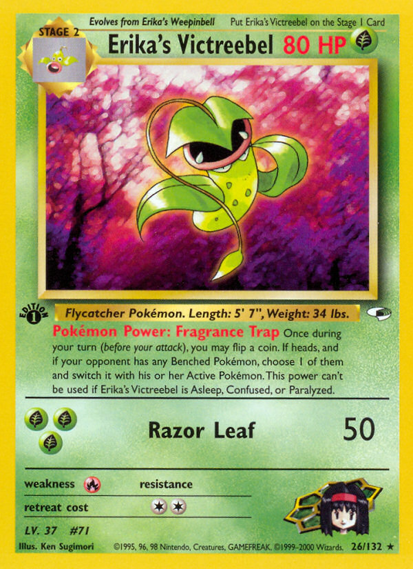 Erika's Victreebel (26/132) [Gym Heroes 1st Edition] | Card Merchant Takapuna