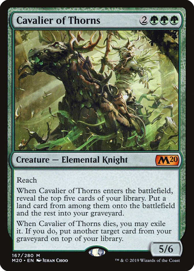 Cavalier of Thorns [Core Set 2020] | Card Merchant Takapuna
