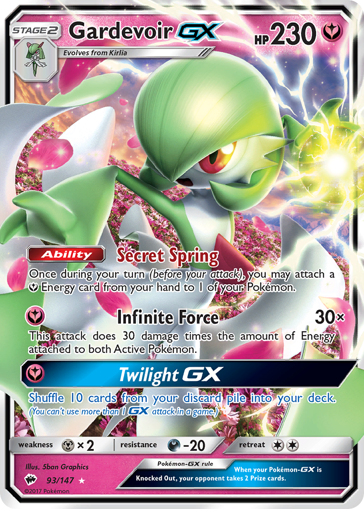 Gardevoir GX (93/147) [Sun & Moon: Burning Shadows] | Card Merchant Takapuna