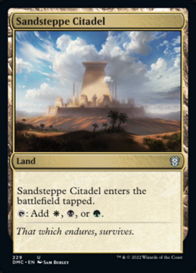 Sandsteppe Citadel [Dominaria United Commander] | Card Merchant Takapuna