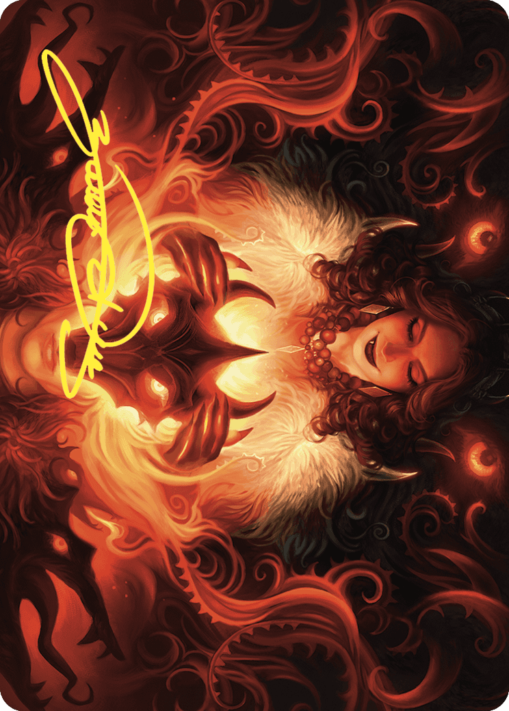 Witch's Mark Art Card (Gold-Stamped Signature) [Wilds of Eldraine Art Series] | Card Merchant Takapuna