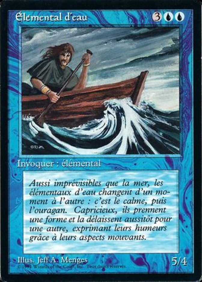 Water Elemental [Foreign Black Border] | Card Merchant Takapuna