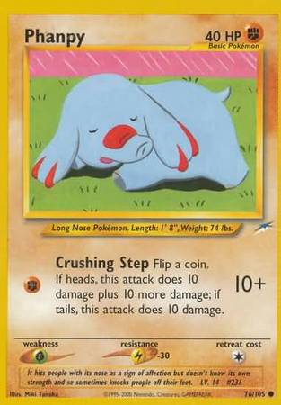 Phanpy (76/105) [Neo Destiny Unlimited] | Card Merchant Takapuna