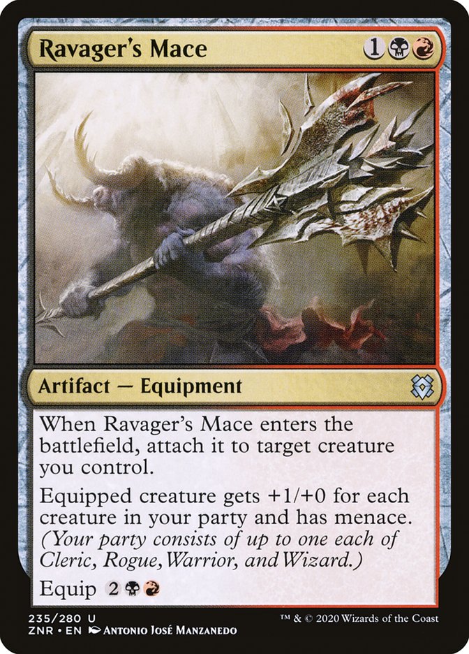 Ravager's Mace [Zendikar Rising] | Card Merchant Takapuna