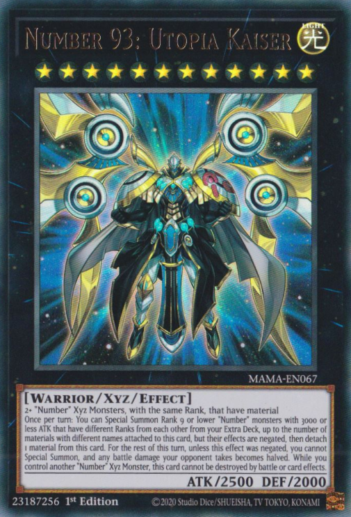 Number 93: Utopia Kaiser [MAMA-EN067] Ultra Rare | Card Merchant Takapuna