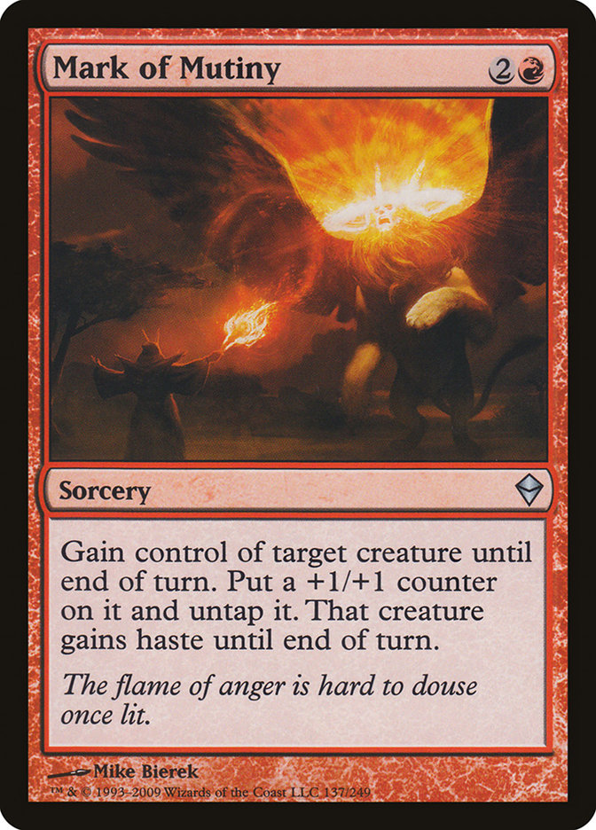 Mark of Mutiny [Zendikar] | Card Merchant Takapuna