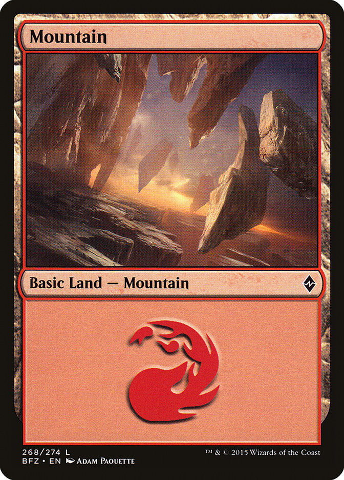 Mountain (268) [Battle for Zendikar] | Card Merchant Takapuna