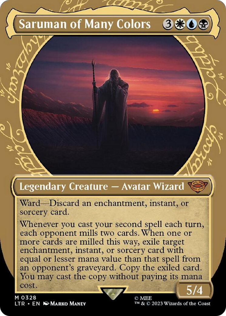 Saruman of Many Colors (Showcase Ring Frame) [The Lord of the Rings: Tales of Middle-Earth] | Card Merchant Takapuna