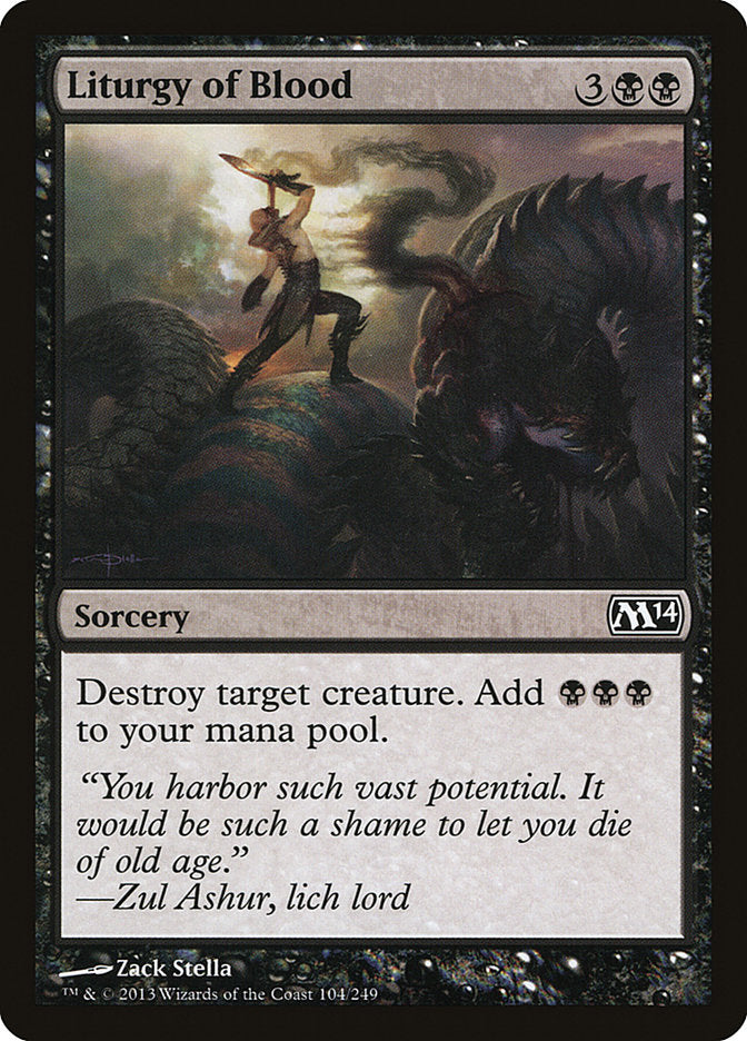 Liturgy of Blood [Magic 2014] | Card Merchant Takapuna