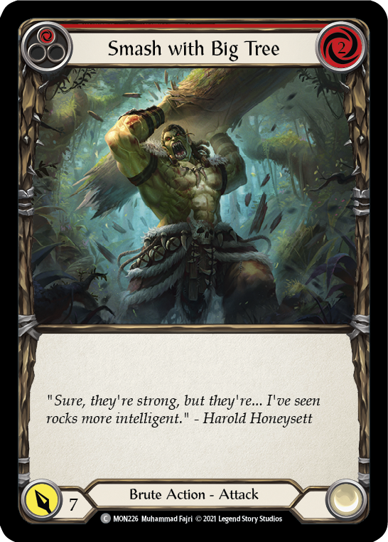 Smash with Big Tree (Red) [MON226] (Monarch)  1st Edition Normal | Card Merchant Takapuna