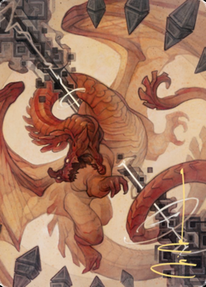 Soul Shatter Art Card (Gold-Stamped Signature) [Zendikar Rising Art Series] | Card Merchant Takapuna