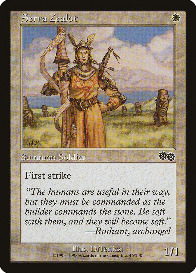 Serra Zealot [Urza's Saga] | Card Merchant Takapuna